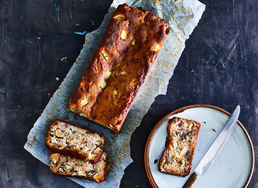 Appelcake van amandelmeel & honing