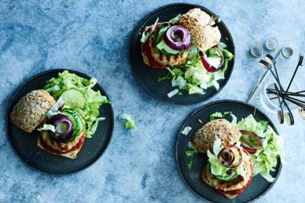 Halloumi-kipburger