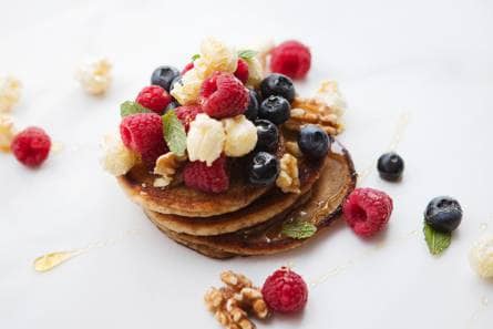 American pancakes met fruit en noten