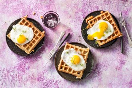 Croque madame speltwafel