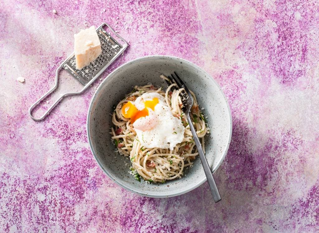 Spaghetti Carbonara Met Groene Asperges Recept Allerhande Albert