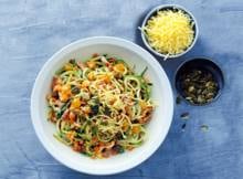 Deze pasta zit vol boordevol groente en is er bovendien van gemaakt! 