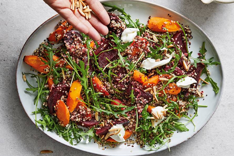 Lentemaaltijdsalade Van Quinoa En Biet Recept Allerhande Albert Heijn