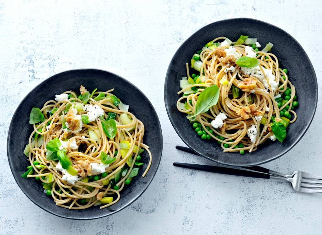 Recepten met volkoren pasta