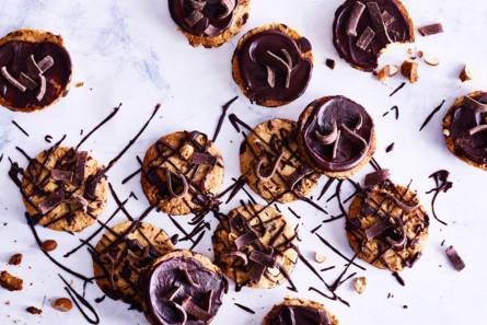 Chocoladekoekjes met amandelen