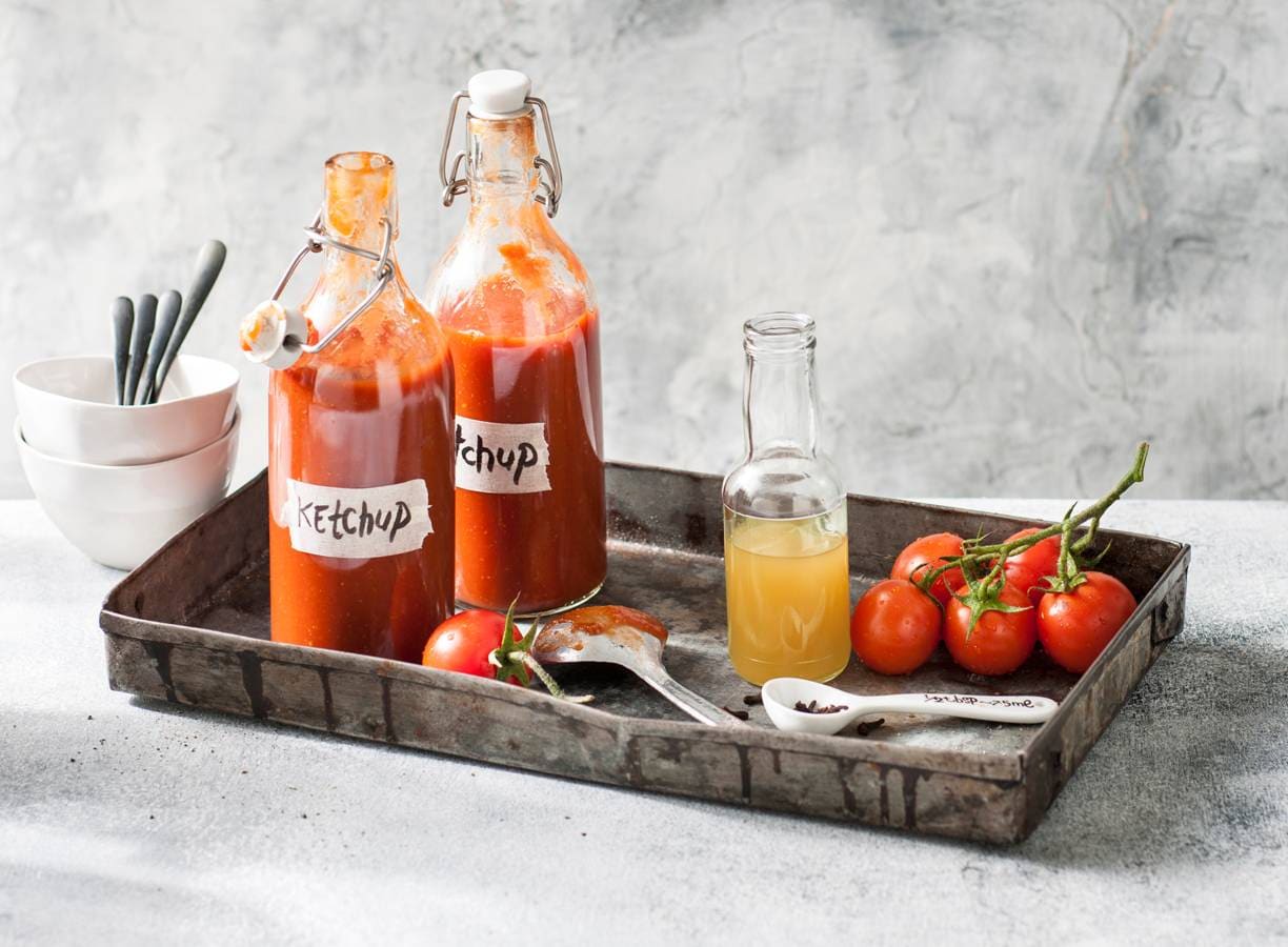 Zelfgemaakte ketchup