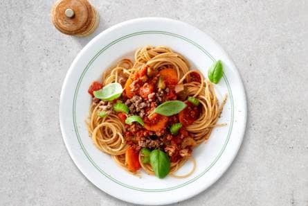 Snelle spaghetti bolognese