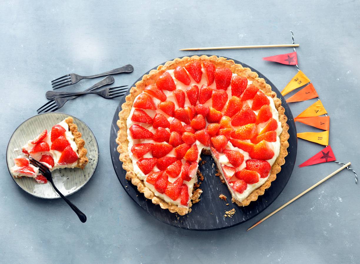 Aardbeienfeesttaart