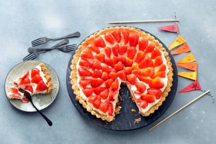 Aardbeienfeesttaart