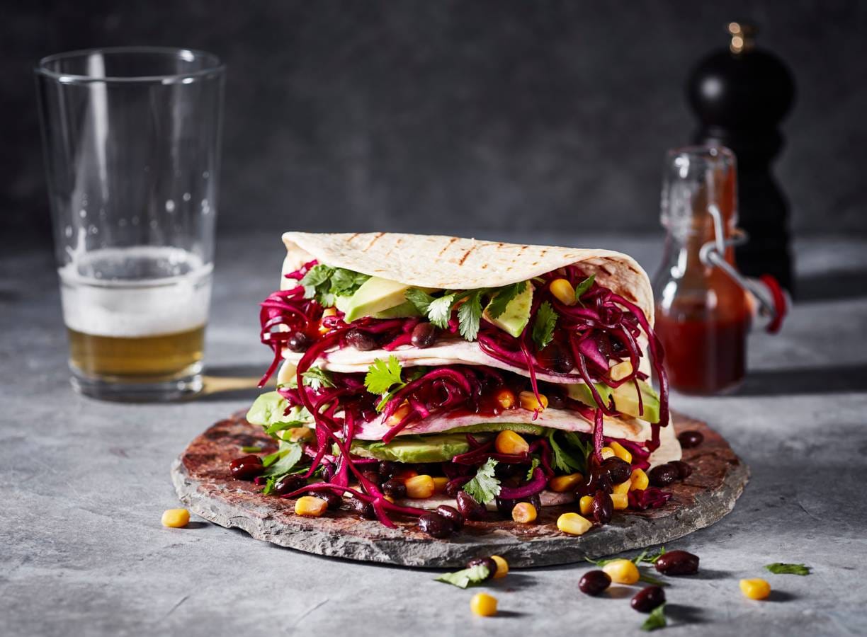 Mexicaanse tortilla's van de bbq