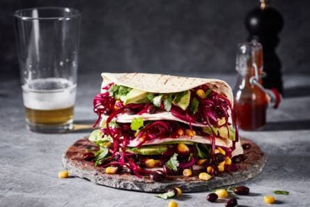 Mexicaanse tortilla's van de bbq