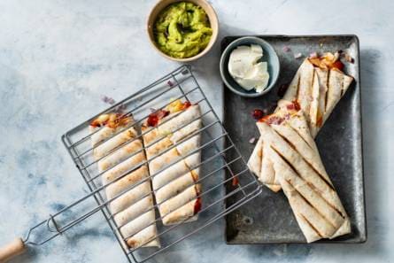 Tex-mex wraps van de barbecue