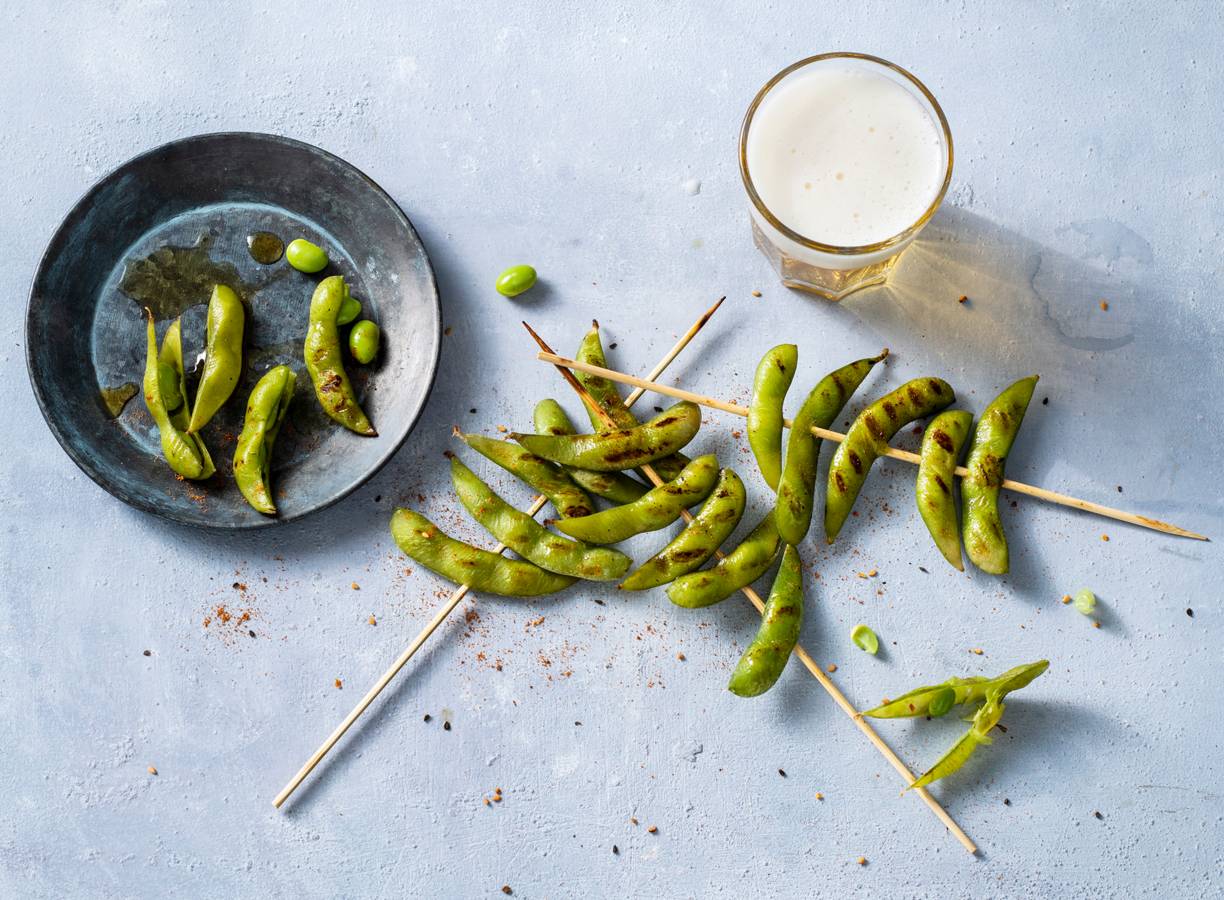 Gegrilde edamame