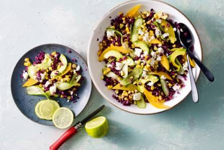 Mexicaanse maissalade met avocado & mango