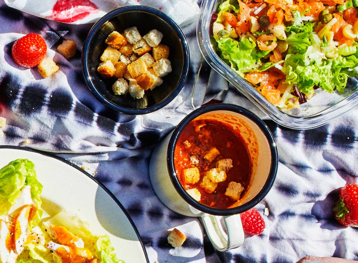 Eenvoudige gazpacho