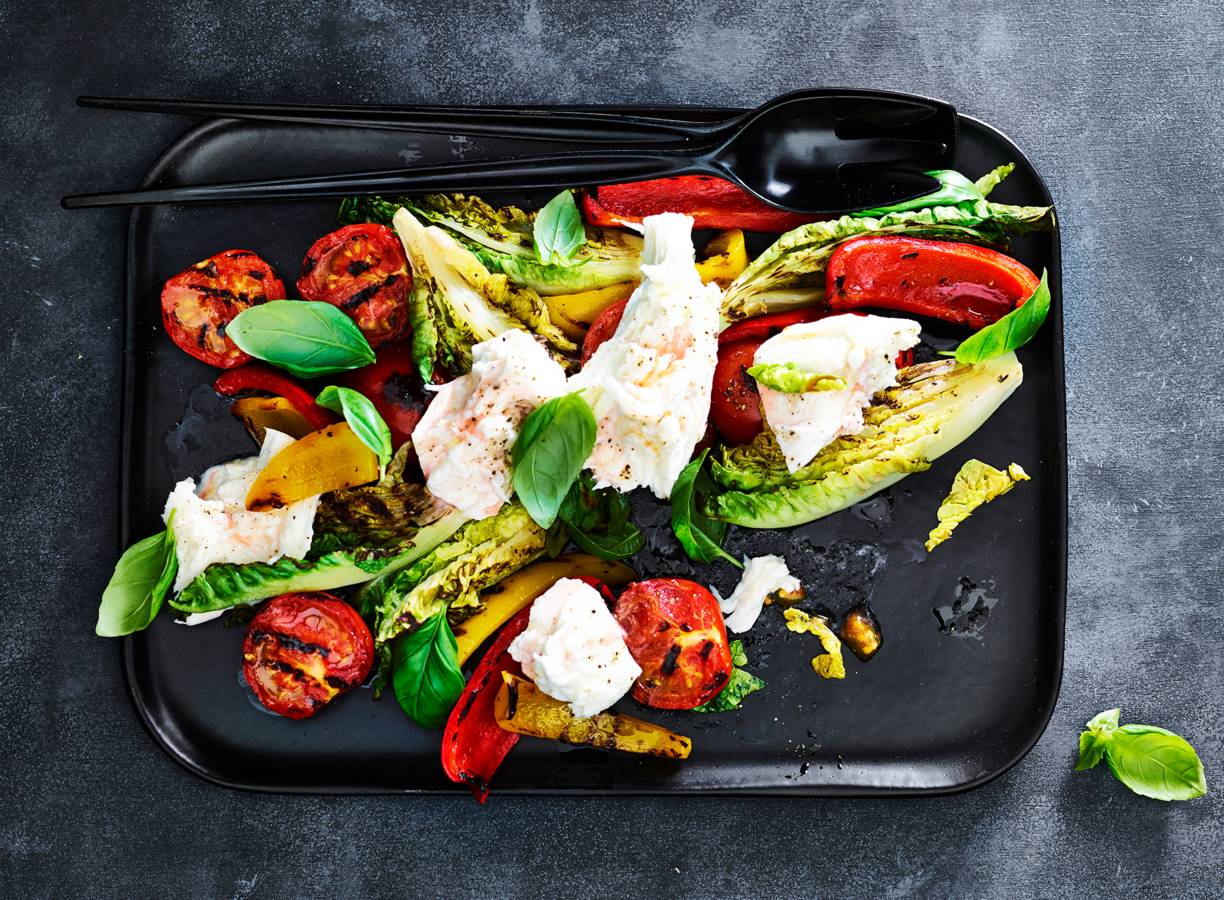Gegrilde salade caprese