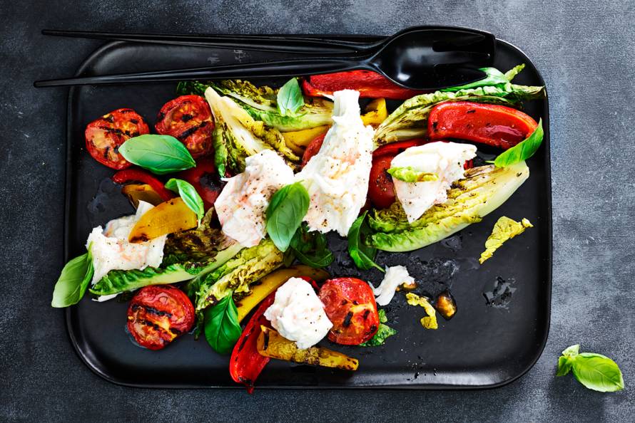 Gegrilde salade 'caprese'