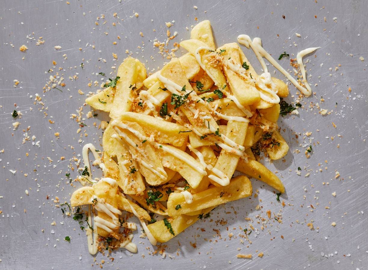 Frietje chic met truffeltopping