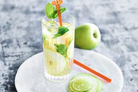 Groene appel-icetea