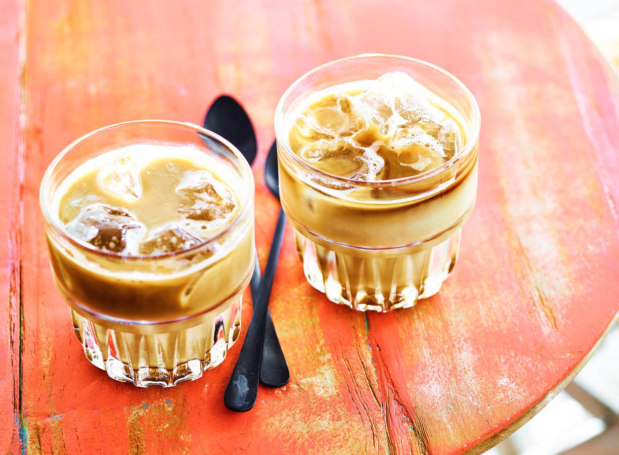 Iced latte caramel