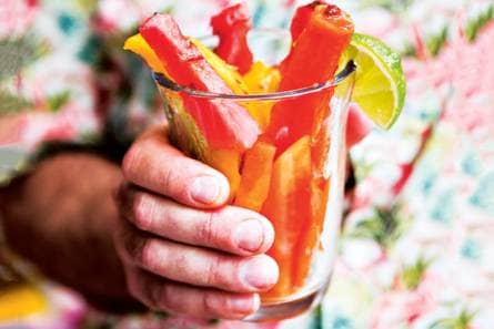 Mexicaanse fruitsalade met bite