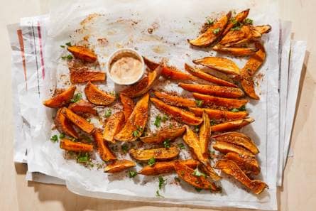 Zoete-aardappelfriet met chipotlemayonaise