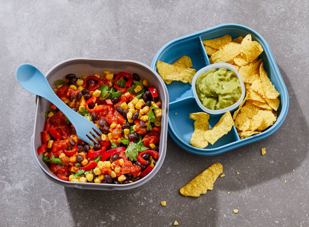 Chili sin carne-salade