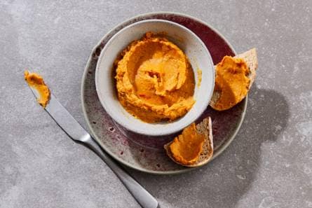 Pittige zoete-aardappelspread