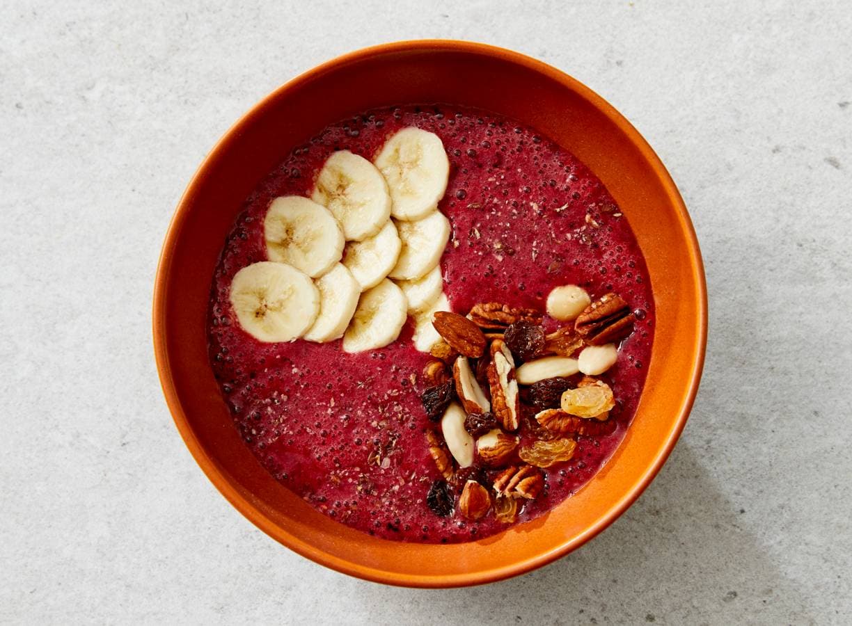 Smoothiebowl met elitehaver en banaan