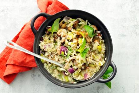 Risotto met roerbakgroenten