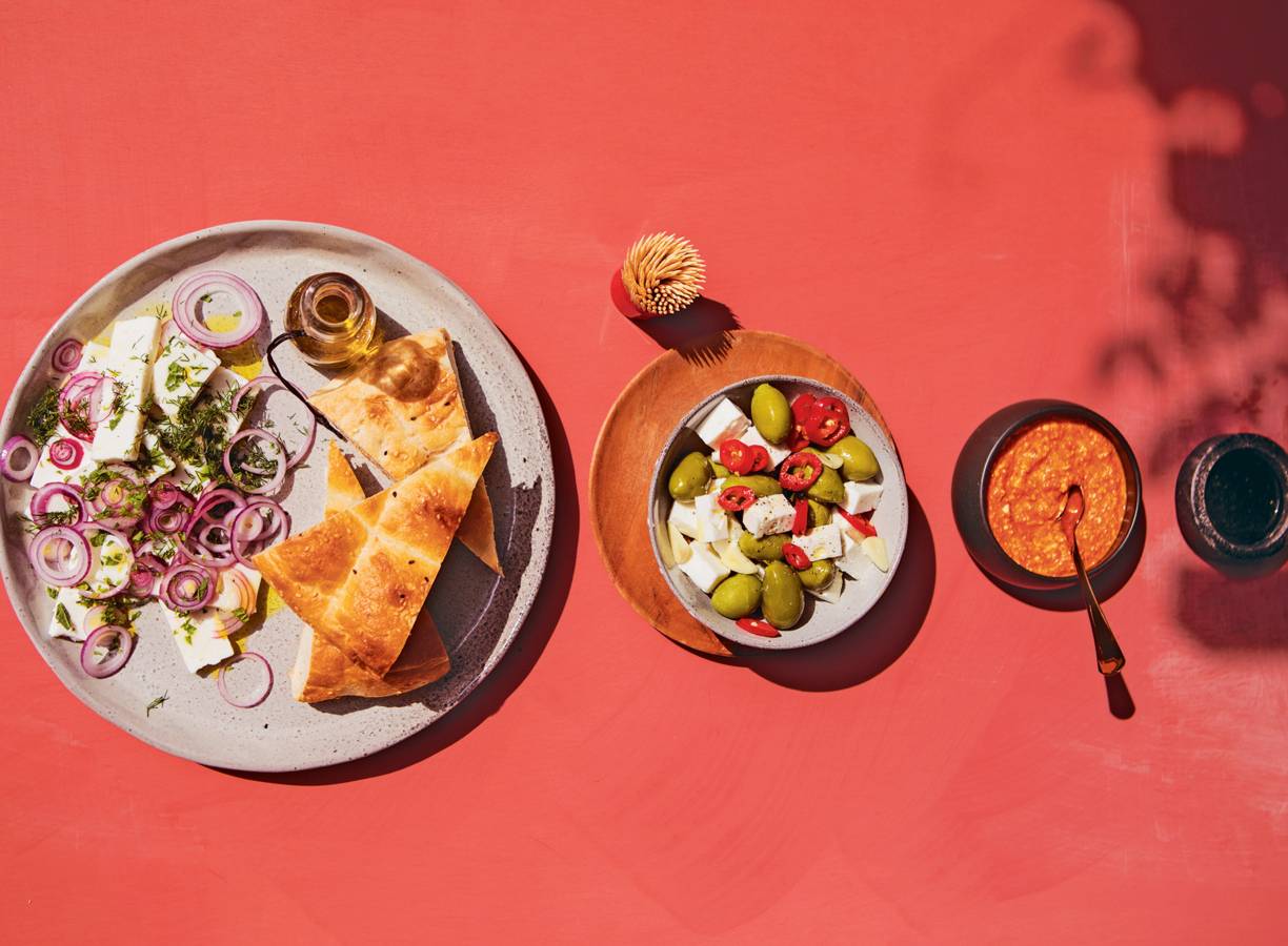 Mezze met feta