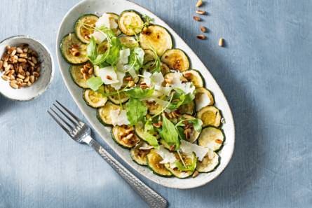 Geroosterde courgettecarpaccio