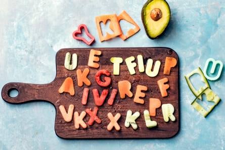Fruit- en groenteletters