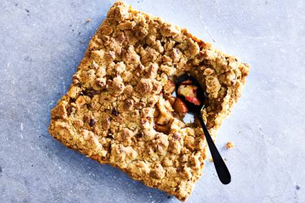 Glutenvrije appelkruimeltaart