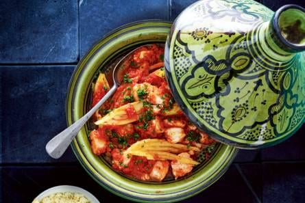 Mediterrane visstoof met couscous