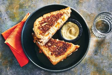 Pompoentosti met ricotta en truffel