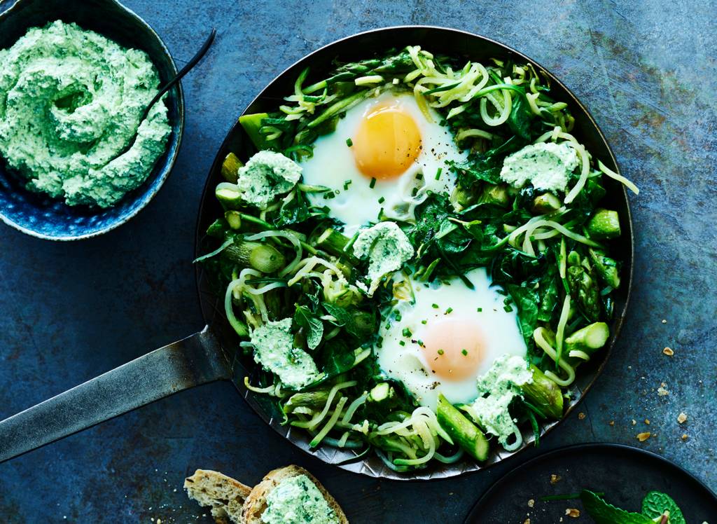 Vegetarische spinaziegerechten