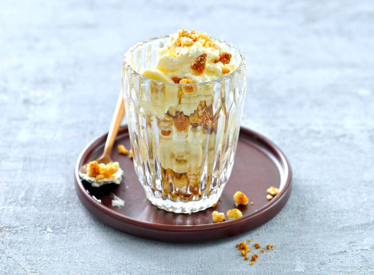 Banoffee pie in een glas