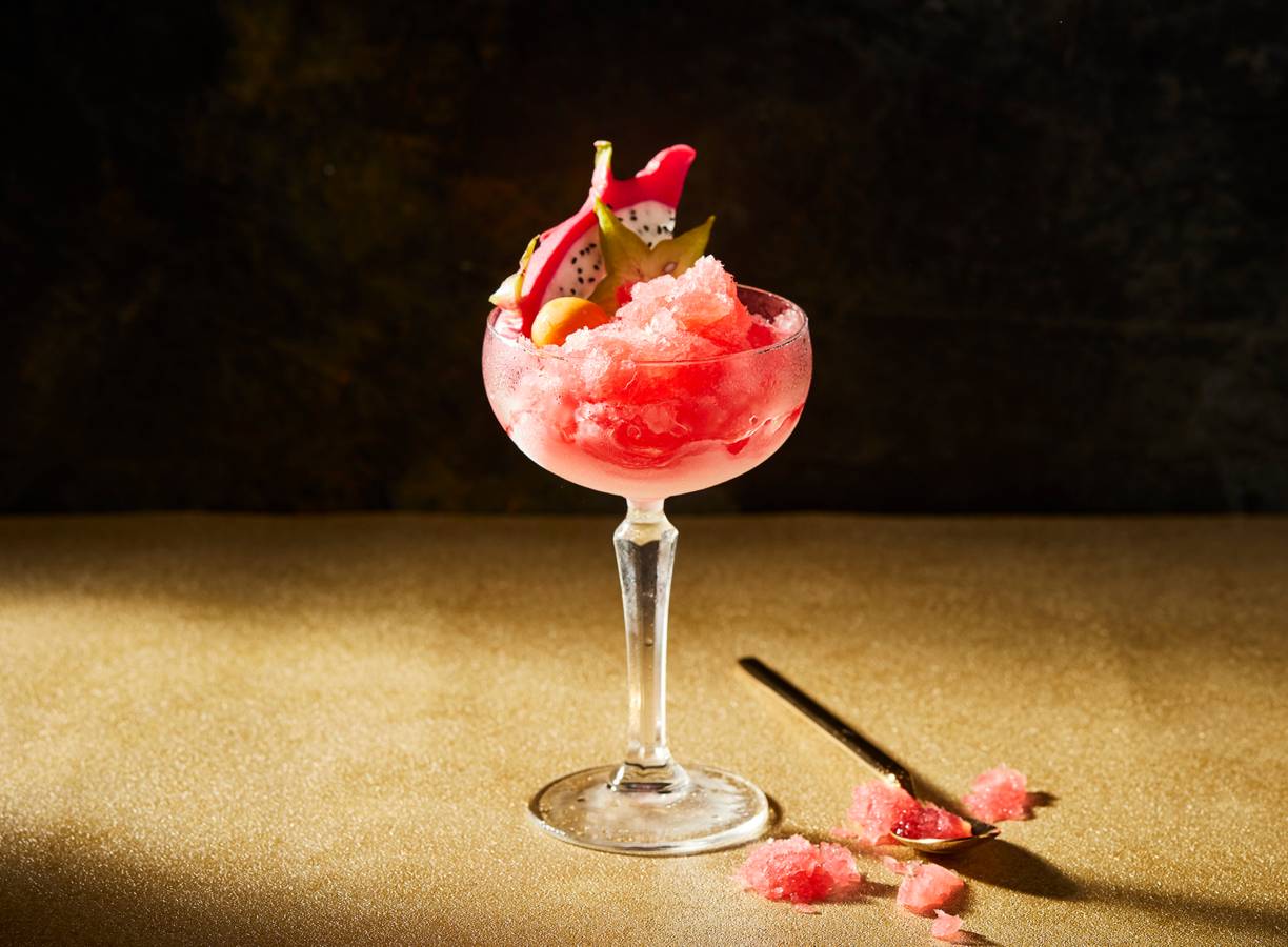 Passoã granita met tropisch fruit