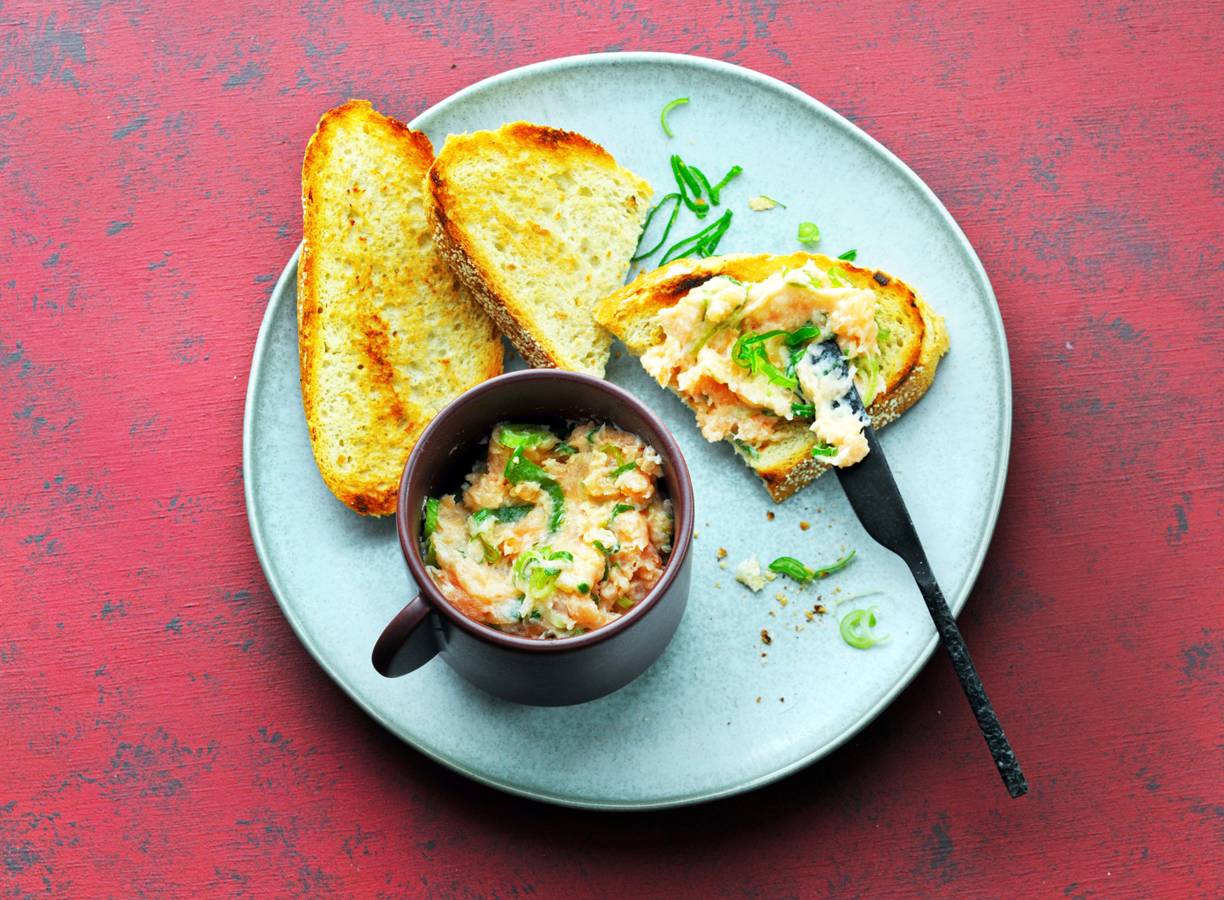 Paté van gerookte zalm en limoen