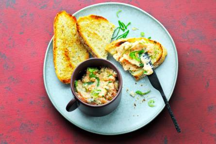 Paté van gerookte zalm en limoen