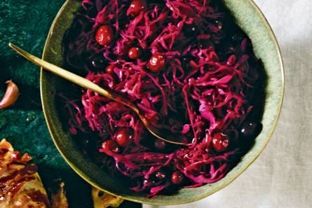 Rodekool met cranberry's
