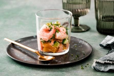 Eenpersoons garnalencocktail