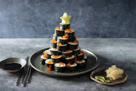 Wonderlijk Kerstboom van sushi - Recept - Allerhande - Albert Heijn AZ-51