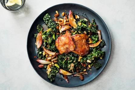 Wilde fazantendij met cavolo nero