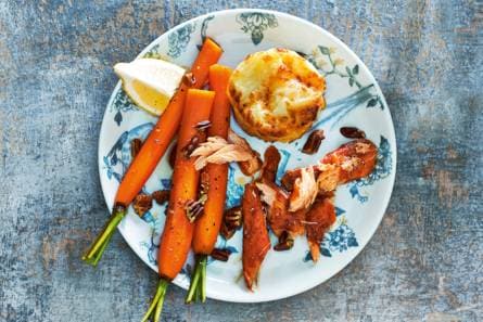 Gratins met warm gerookte zalm