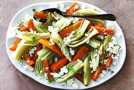 Geroosterde venkel & wortel met feta