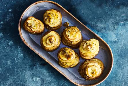 Aardappeltorentjes met rozemarijn & parmezaan