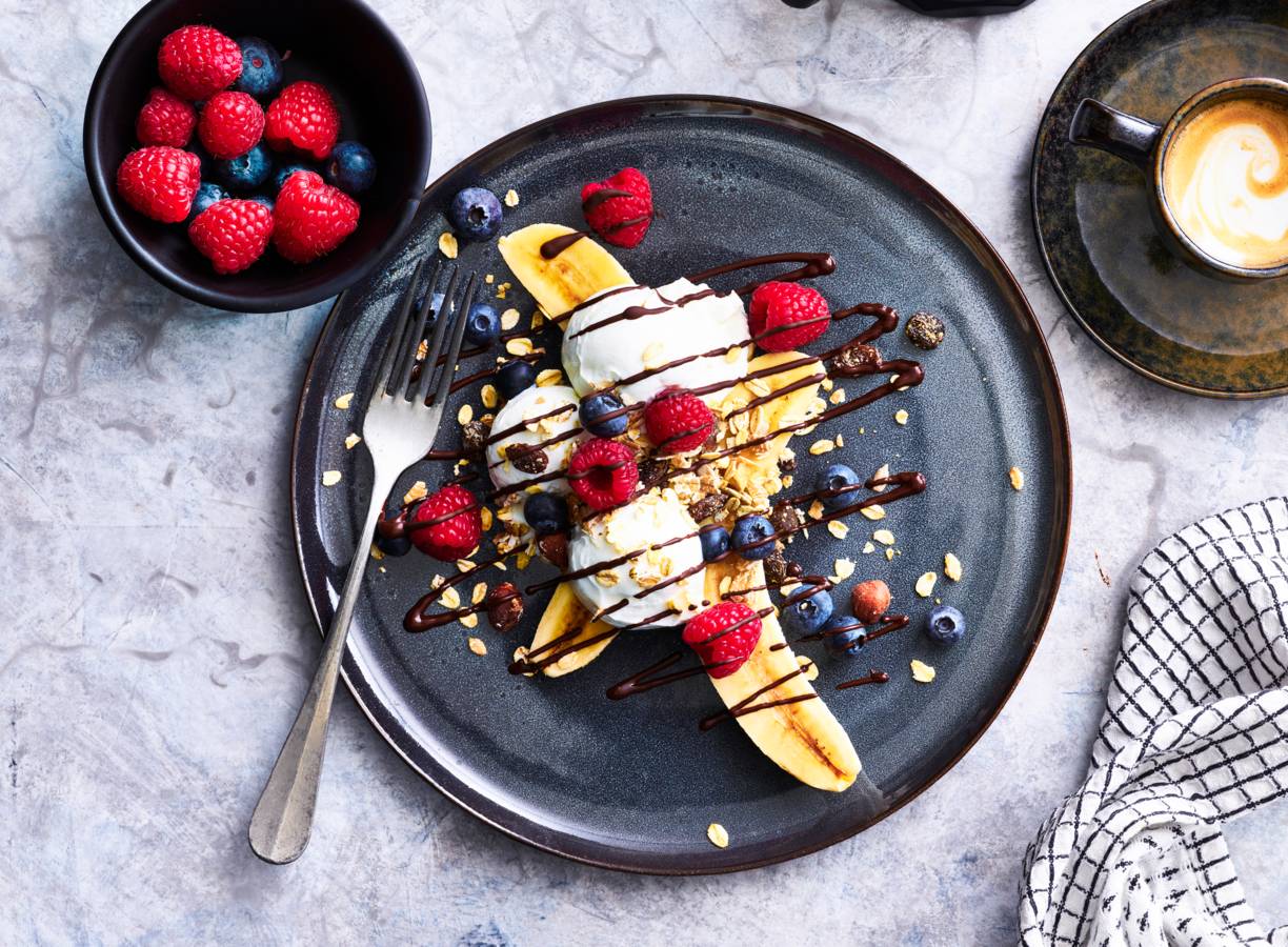 Breakfast bananensplit