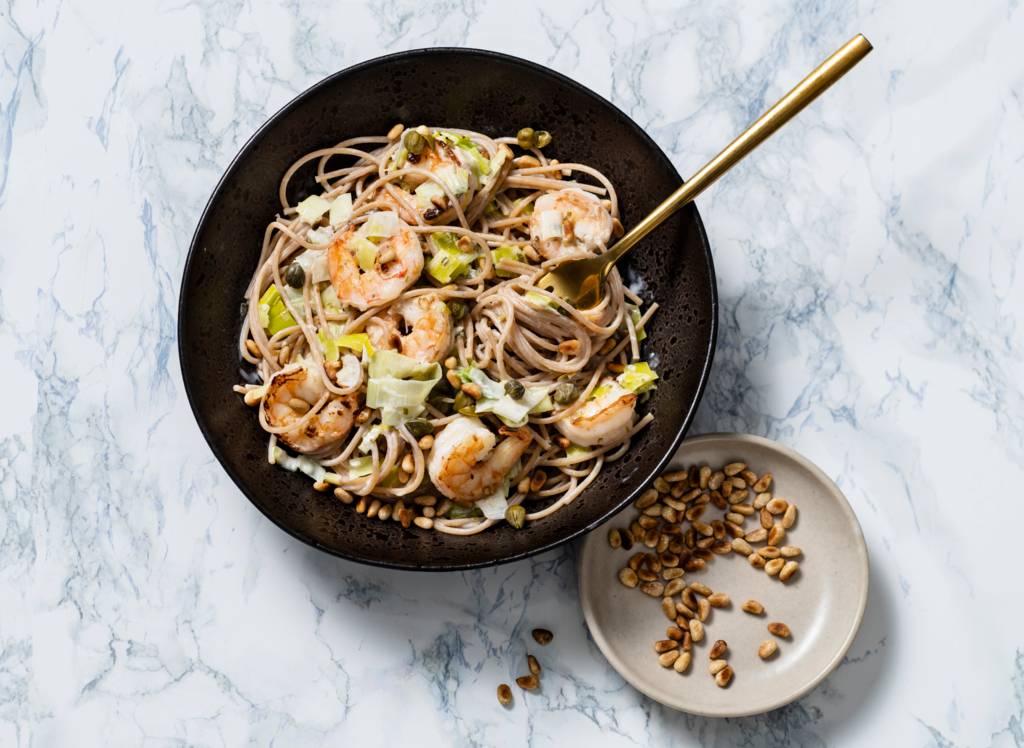 Pastarecepten met garnalen